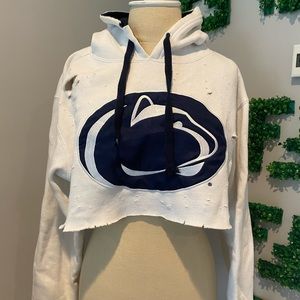 Small/Medium Cropped Penn State Hoodie Vintage